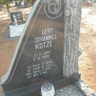 KOTZE Gert Johannes 1909-1980
