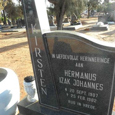 KIRSTEN Hermanus Izak Johannes 1907-1982