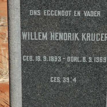 KRUGER Willem Hendrik 1893-1969