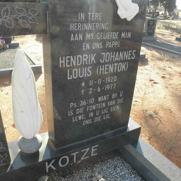 KOTZE Hendrik Johannes Louis 1920-1977