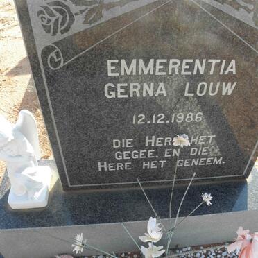 LOUW Emmerentia Gerna -1986
