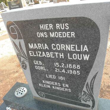 LOUW Maria Cornelia Elizabeth 1888-1985