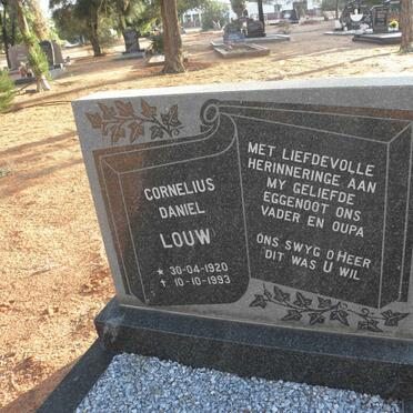 LOUW Cornelius Daniel 1920-1993