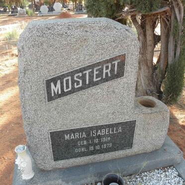 MOSTERT Maria Isabella 1914-1979