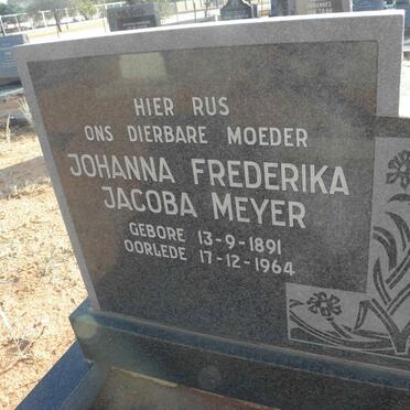 MEYER Johanna Frederika Jacoba 1891-1964