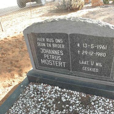 MOSTERT Johannes Petrus 1961-1980