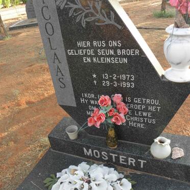 MOSTERT Nicolaas 1973-1993