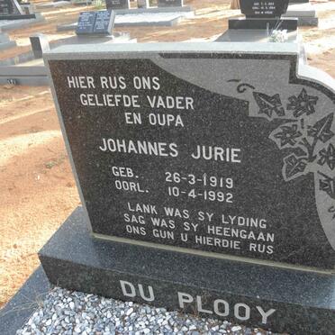 PLOOY Johannes Jurie, du 1919-1992