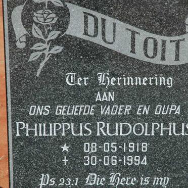 TOIT Philippus Rudolphus, du 1918-1994