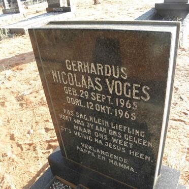 VOGES Gerhardus Nicolaas 1965-1965