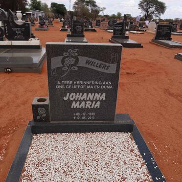 WILLERS Johanna Maria 1939-2013