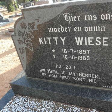 WIESE Kitty 1897-1989