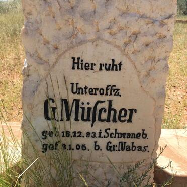 MÜSCHER G. 1883-1905