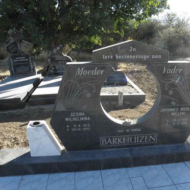BARKHUIZEN Johannes Nicolaas Willem 1910-1990 &amp; Gesina Wilhelmina 1913-1993