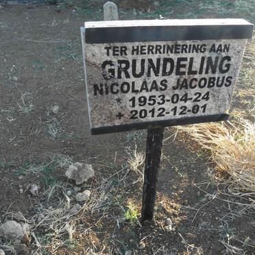 GRUNDELING Nicolaas Jacobus 1953-2012