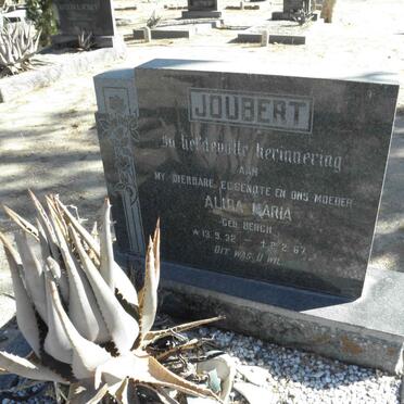 JOUBERT Alida Maria nee BERGH 1932-1967