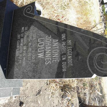 LOUW Antonie Johannes 1913-1977
