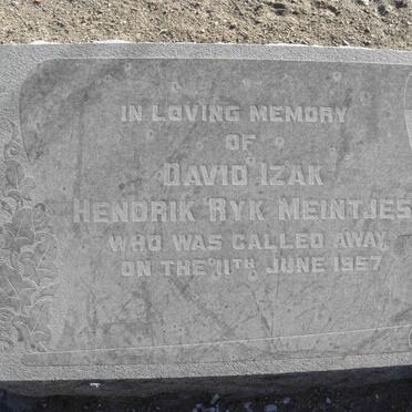 MEINTJES David Izak Hendrik Ryk -1957