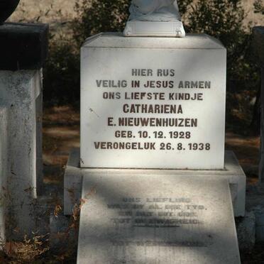 NIEUWENHUIZEN Cathariena E. 1928-1938