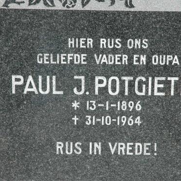 POTGIETER Paul J. 1896-1964