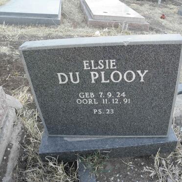 PLOOY Elsie, du 1924-1991