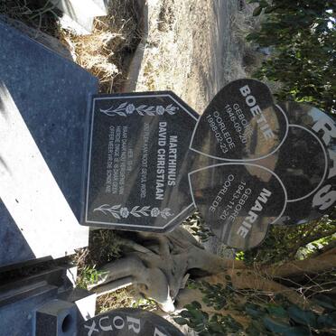 RAS Marthinus David Christiaan 1946-1998 &amp; Marie 1943-