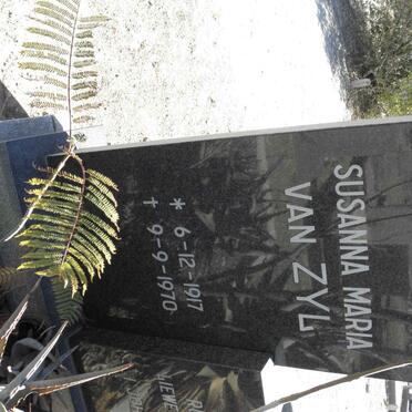 ZYL Susanna Maria, van 1917-1970