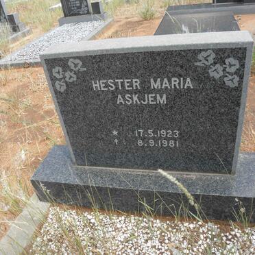 ASKJEM Hester Maria 1923-1981