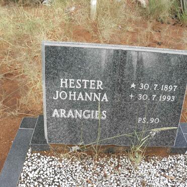 ARANGIES Hester Johanna 1897-1993