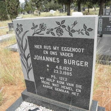 BURGER Johannes 1923-1985