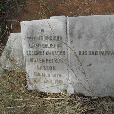 BASSON Willem Petrus 1870-1961