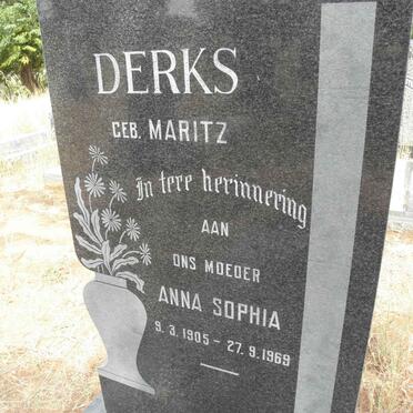 DERKS Anna Sophia nee MARITZ 1905-1969