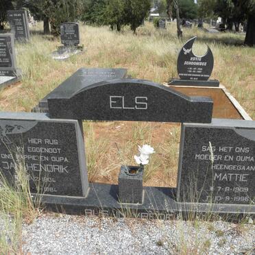 ELS Jan Hendrik 1904-1984 &amp; Mattie 1909-1996