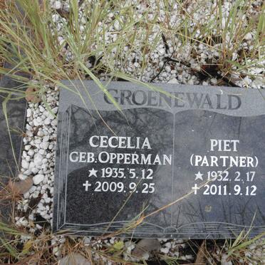 GROENEWALD Piet 1932-2011 &amp; Cecelia OPPERMAN 1935-2009