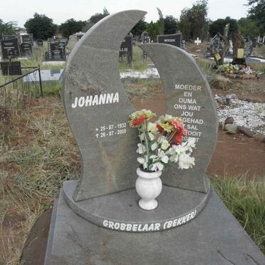 GROBBELAAR Johanna nee BEKKER 1932-2008
