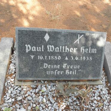 HELM Paul Walther 1880-1938