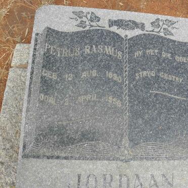 JORDAAN Petrus Rasmus 1890-1956