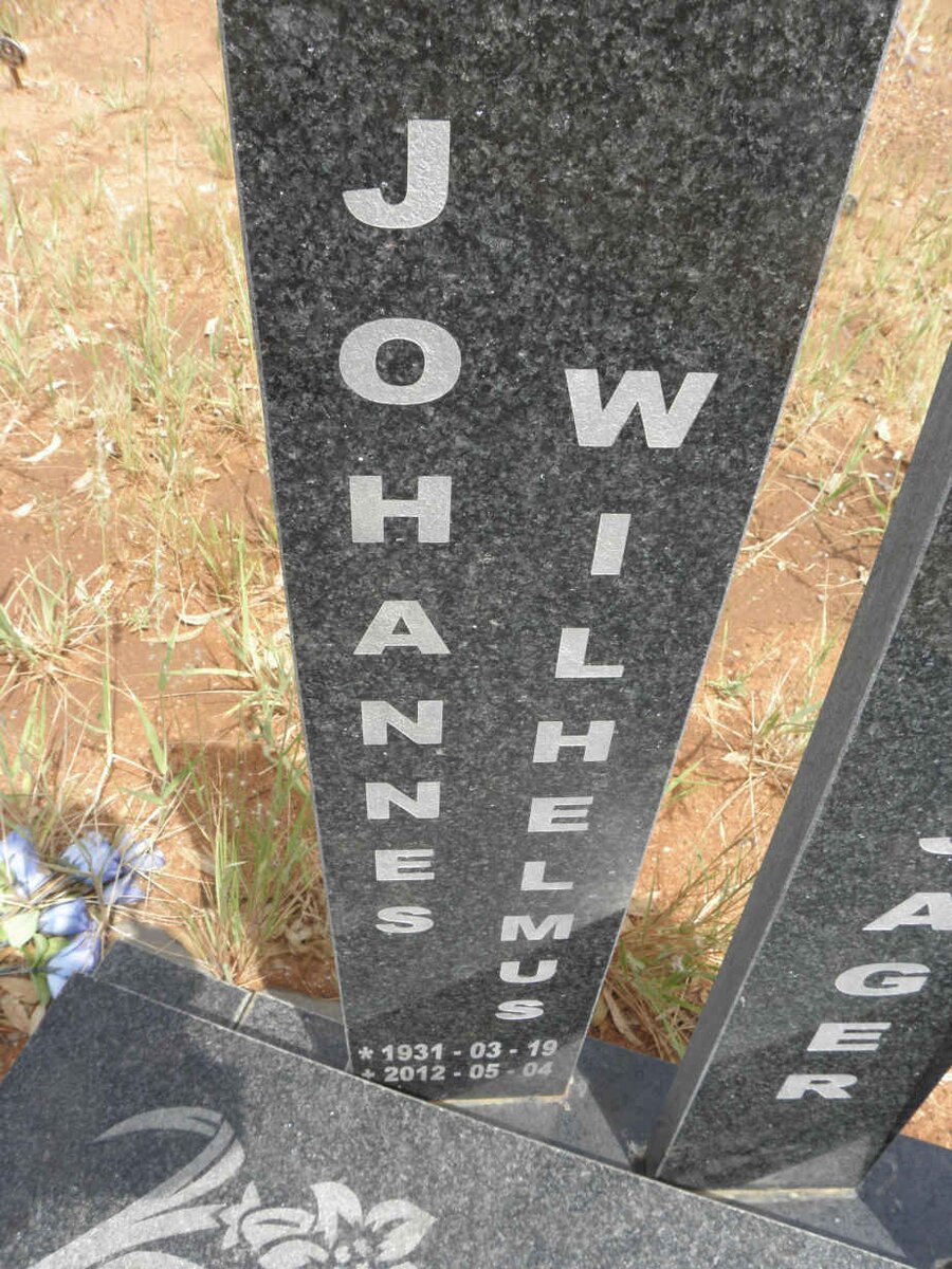 JAGER Johannes Wilhelmus, de 1931-2012