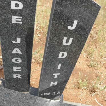 JAGER Judith, de 1930-