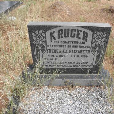KRUGER Frederika Elizabeth 1923-1974