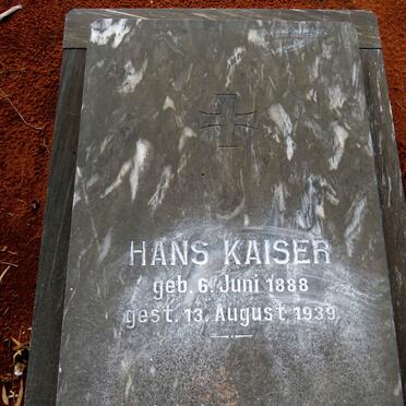 KAISER Hans 1888-1939