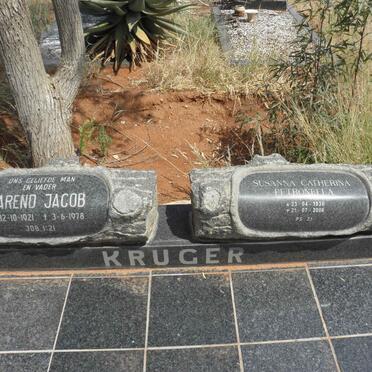 KRUGER Barend Jacob 1921-1978 &amp; Susanna Catherina Petronella 1930-2006