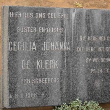 KLERK Cecilia Johanna, de nee SCHEEPERS 1908-
