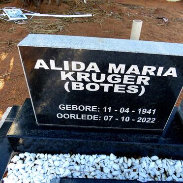 KRUGER Alida Maria nee BOTES 1941-2022