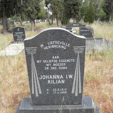 KILIAN Johanna I.W. 1913-1986