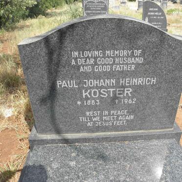 KÖSTER Paul Johann Heinrich 1883-1962