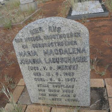 LABUSCHAGNE Maria Magdalena Johanna nee v.d. MERWE 1862-1947