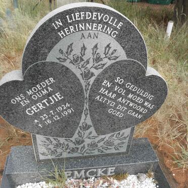 LEMCKE Gertjie 1924-1991