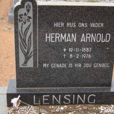 LENSING Herman Arnold 1887-1976
