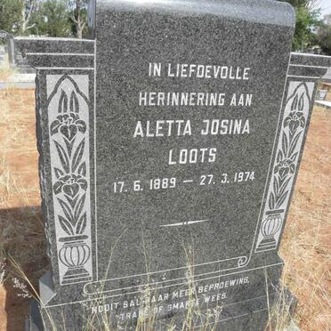 LOOTS Aletta Josina 1889-1974